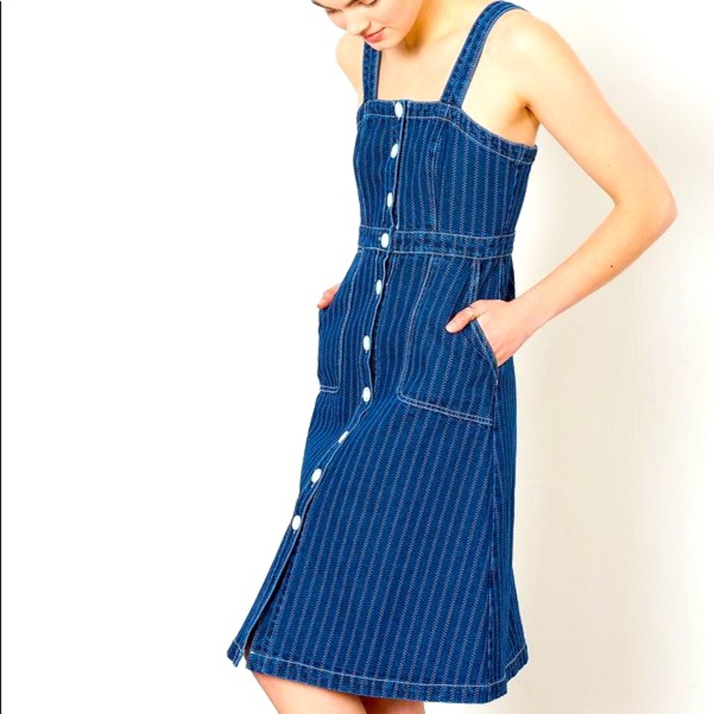 Rachel Antonoff Alma Button Down Denim Dress